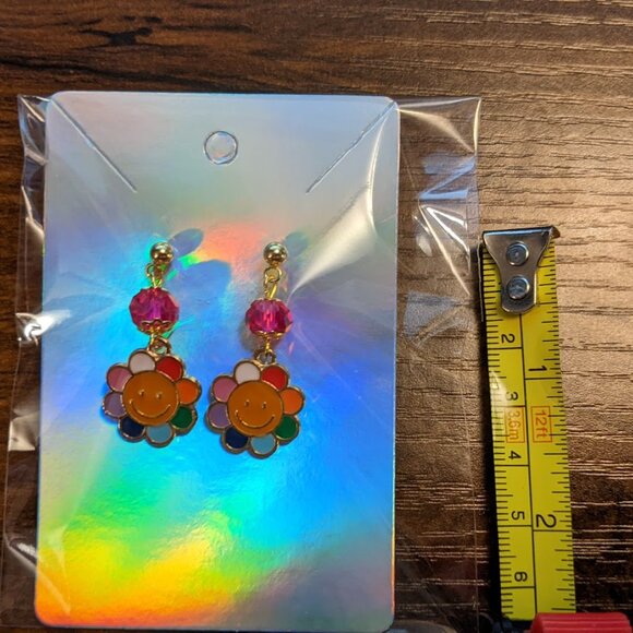 ☮️✌️Hippie Flower Earrings - Picture 7 of 7